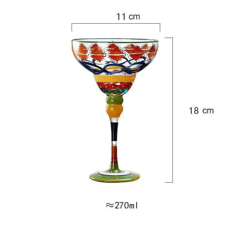 Vibrant Party Margarita Glass - Fesara