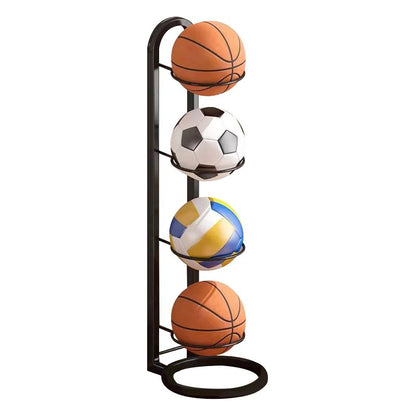 Space Saving Sports Ball Storage Rack Shelves