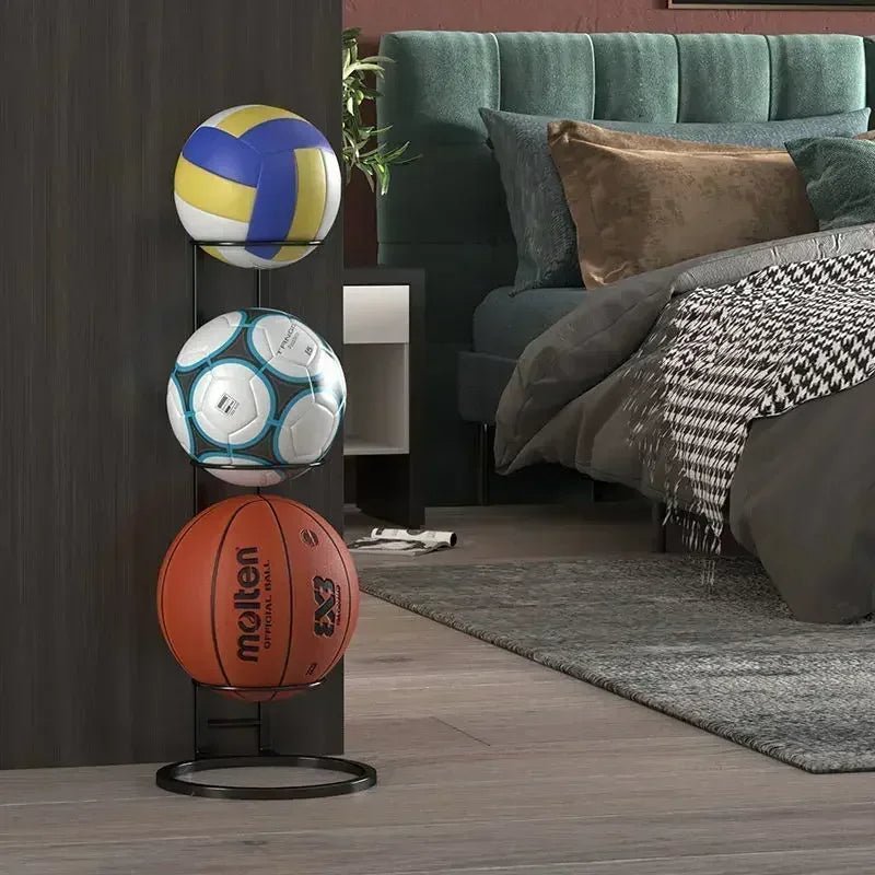 Space Saving Sports Ball Storage Rack Shelves