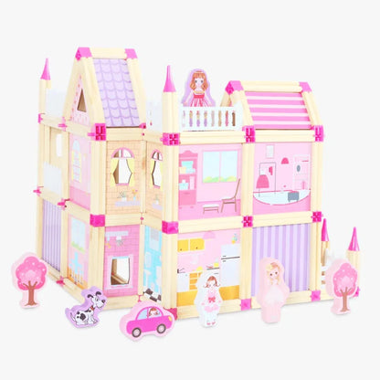 Classic Wooden Building Block Set for Kids