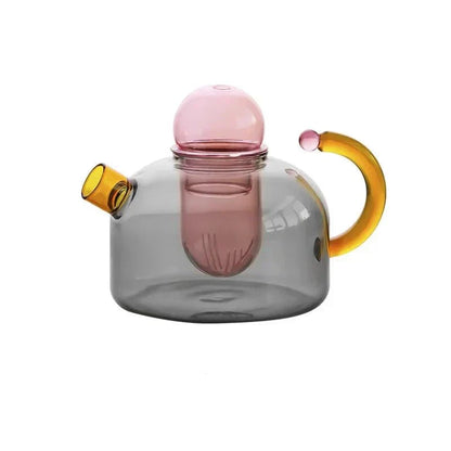 Vibrant Heat Resistant Glass Teapot Set