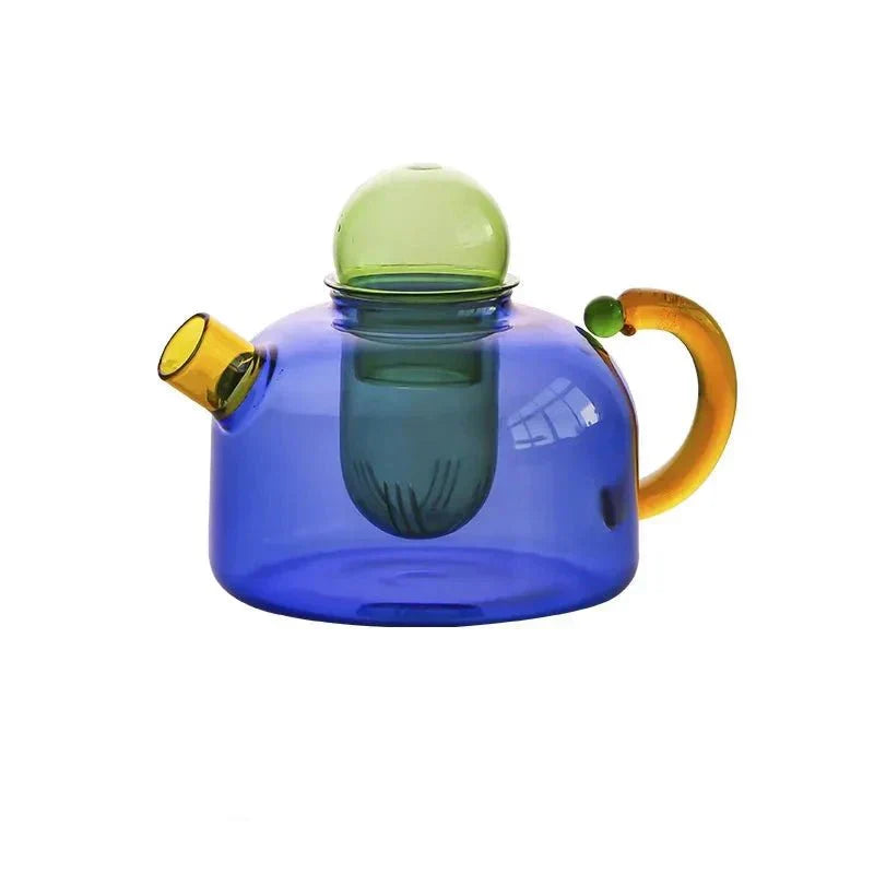 Vibrant Heat Resistant Glass Teapot Set