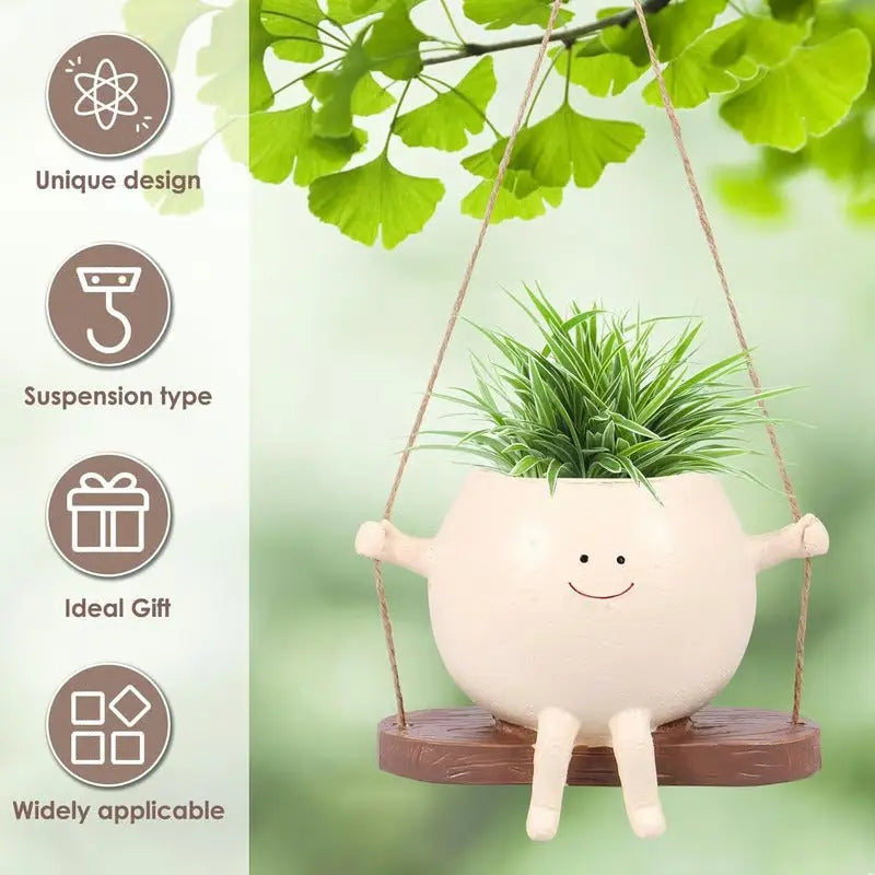 Fun Smiley Face Wall Planter