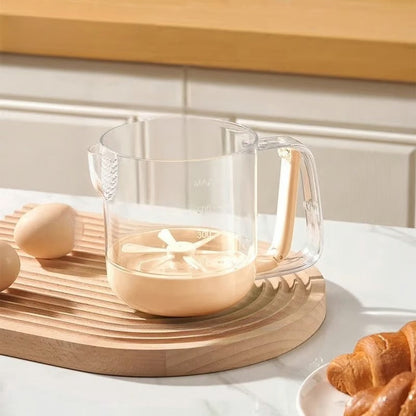 Easy Mix Measuring Cup with Built-in Stirrer - Fesara