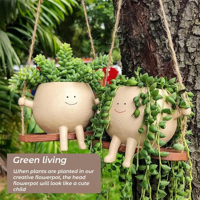 Fun Smiley Face Wall Planter