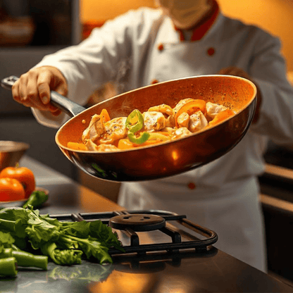 Premium Copper Non Stick Frying Pan with Quick Heat