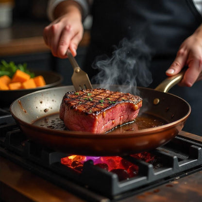 Premium Copper Non Stick Frying Pan with Quick Heat