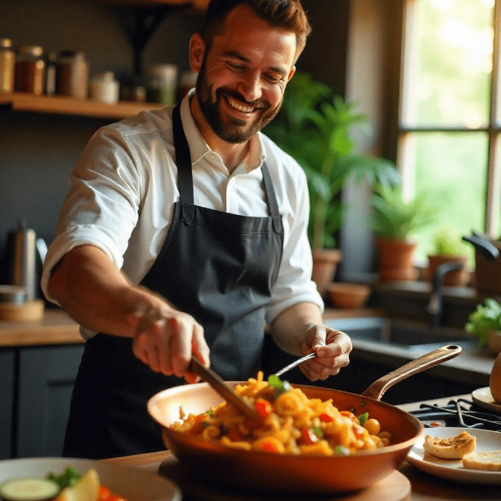 Premium Copper Non Stick Frying Pan with Quick Heat - Fesara