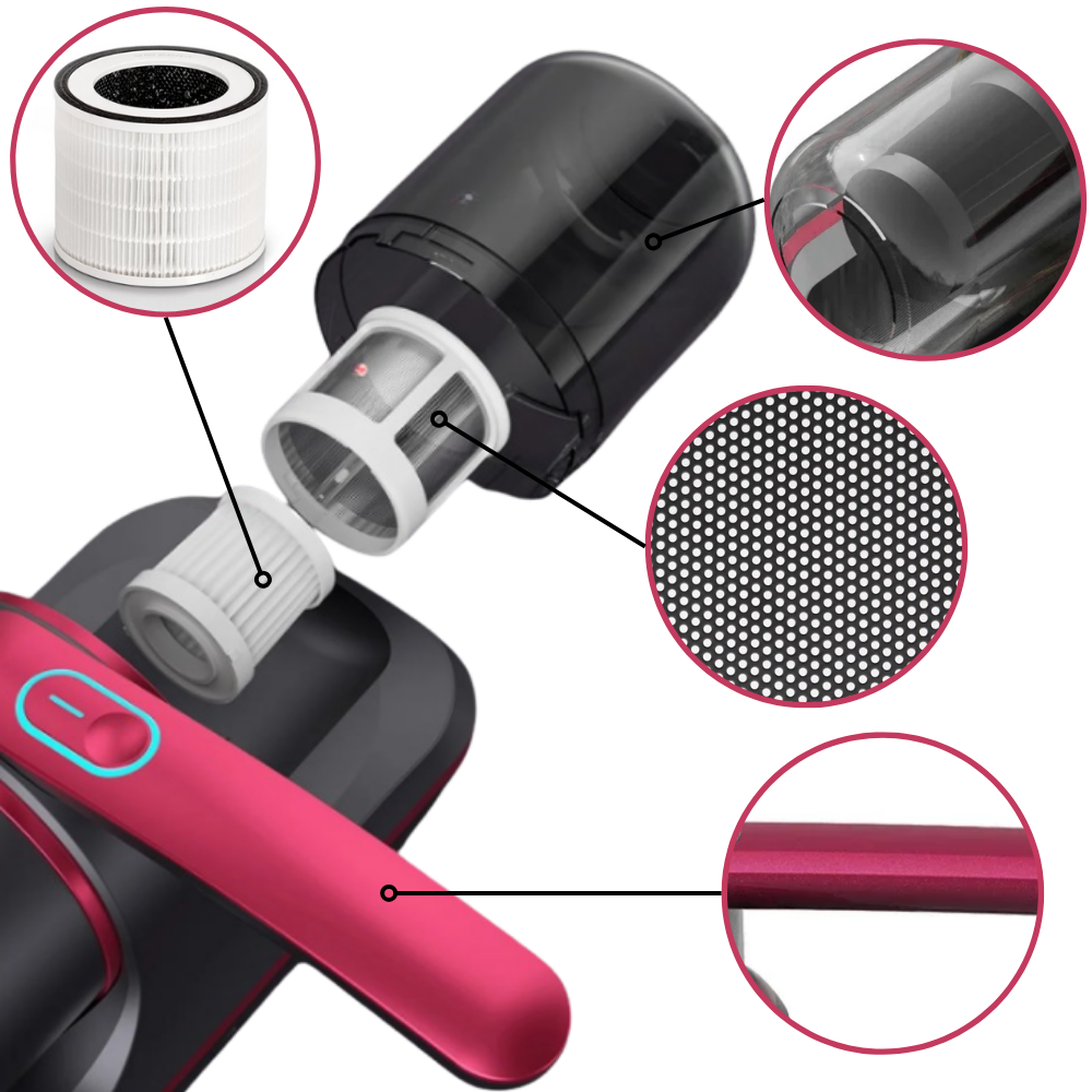 Compact UV Sanitizing Vacuum for Bed & Furniture