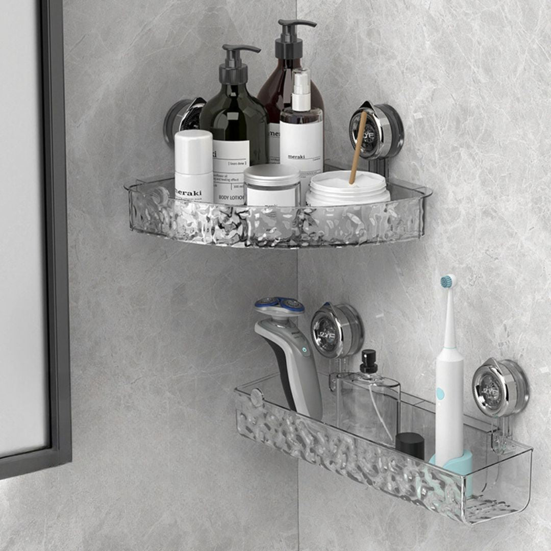 Corner Shower Shelf Suction Bathroom Storage Caddy