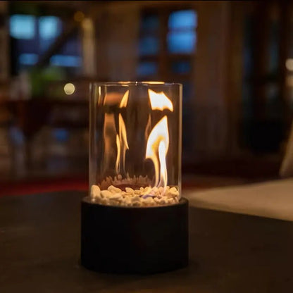 Warm Flame Tabletop Fireplace with Realistic Flames