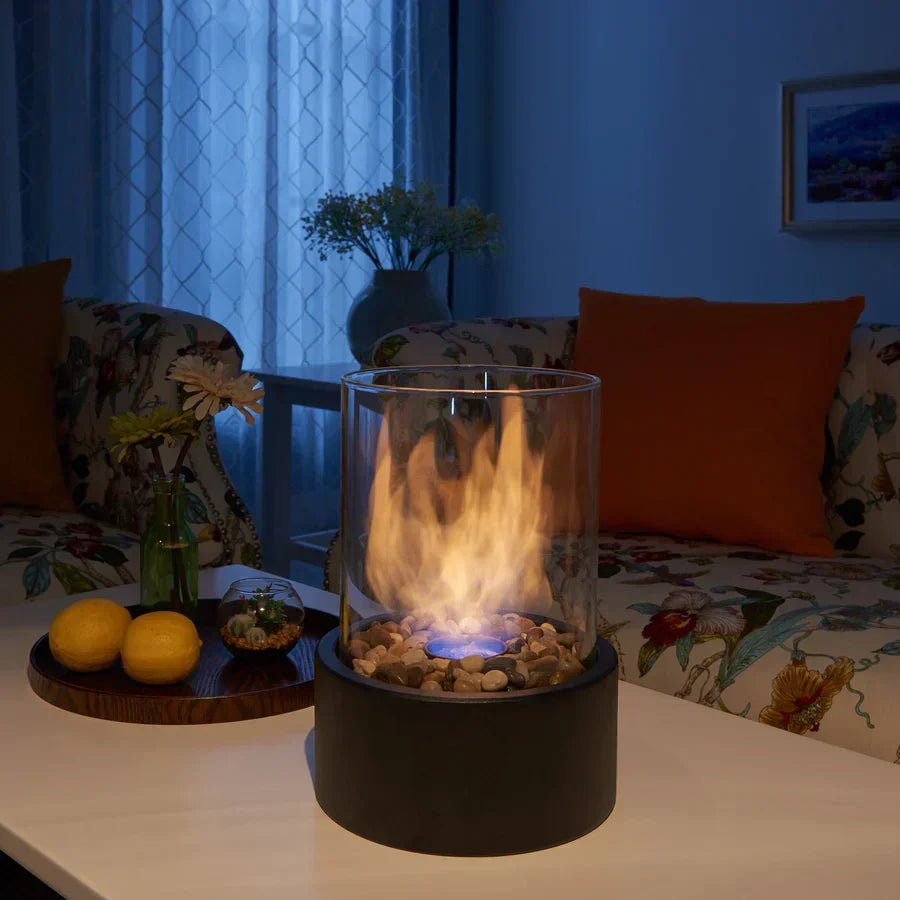 Warm Flame Tabletop Fireplace with Realistic Flames