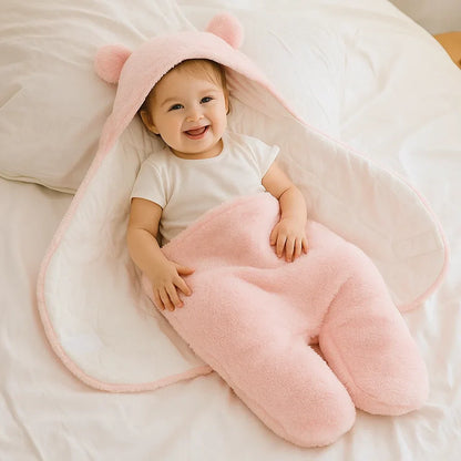 Cute Bear Baby Blanket and Pajama Set