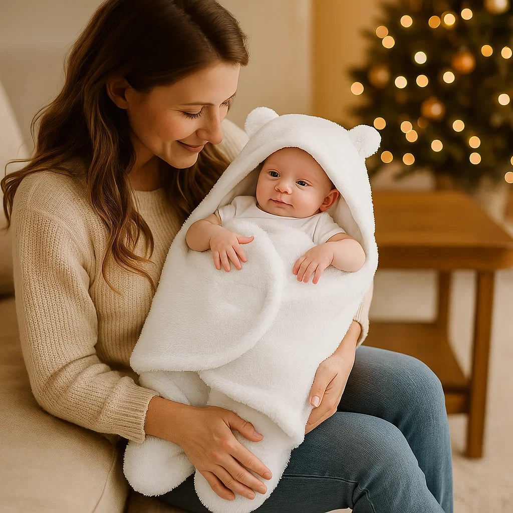 Cute Bear Baby Blanket and Pajama Set - Fesara