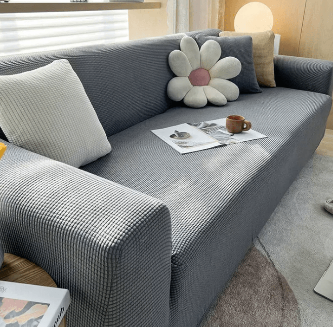 Fesara | SNUGJACQ – Plush Jacquard Furniture Protector with Grip Bottom