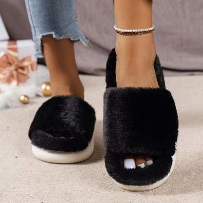 Cozy Fluffy Faux Furry Slippers for Women - Slippers - Wild Eye Vision