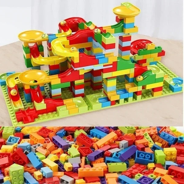 Fun Marble Run Construction Toy Blocks