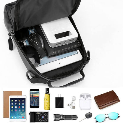 Secure Water Resistant Crossbody Purse, USB Charger Bag