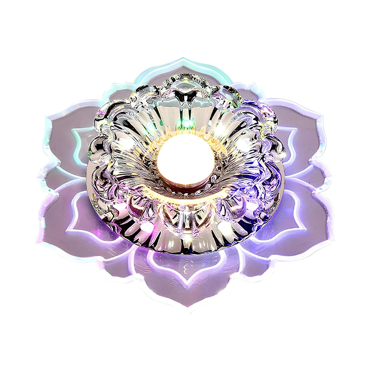 Luxurious Crystal LED Ceiling Light with Sleek Design