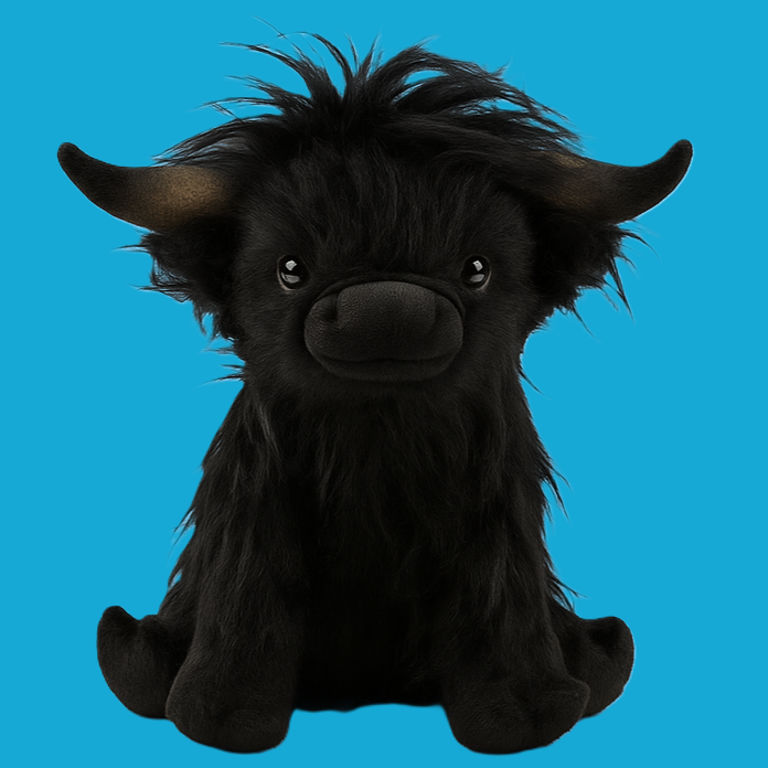 Soft Stuffed Highland Cow Plush Toy