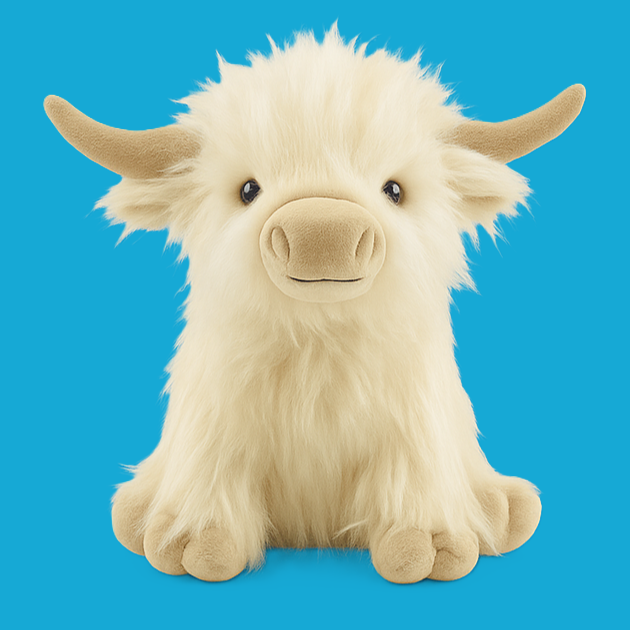Soft Stuffed Highland Cow Plush Toy