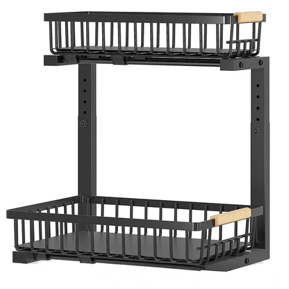 Sturdy Expandable Metal Under Sink Storage Rack