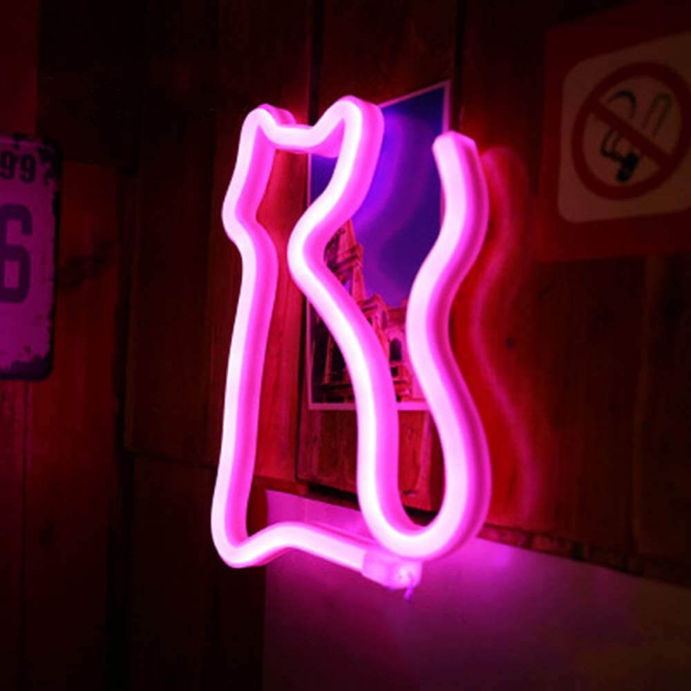 Fun Cat Neon Table Lamp
