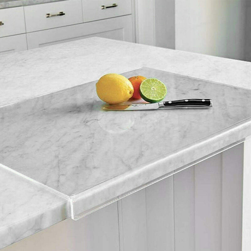 Clear Plastic Cutting Board with Non Slip Base 40x30cm - Fesara
