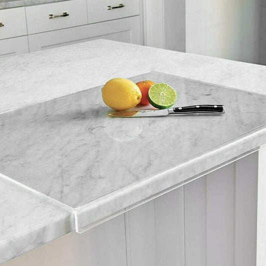 Clear Plastic Cutting Board with Non Slip Base 40x30cm - Fesara