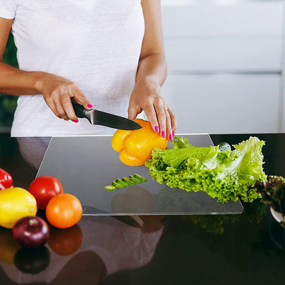 Clear Plastic Cutting Board with Non Slip Base 40x30cm