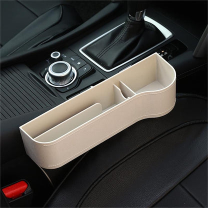 Premium Leather Auto Seat Storage Organizer