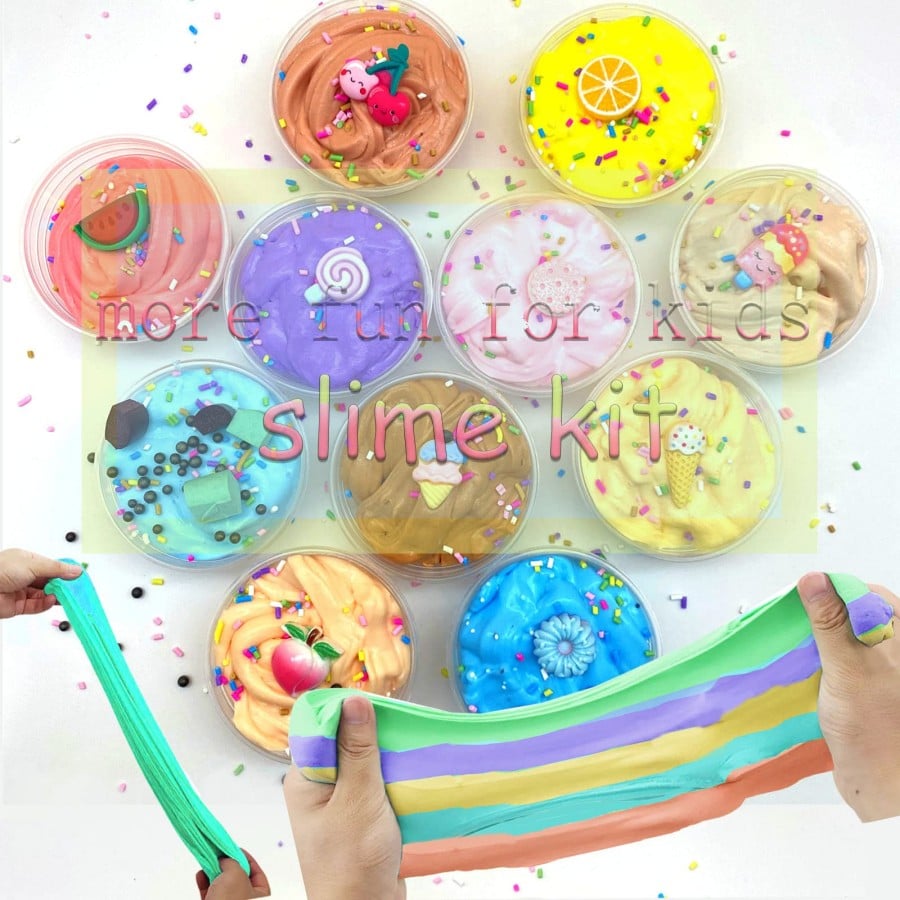 Relaxing Stress Ball with Soft Clay Slime