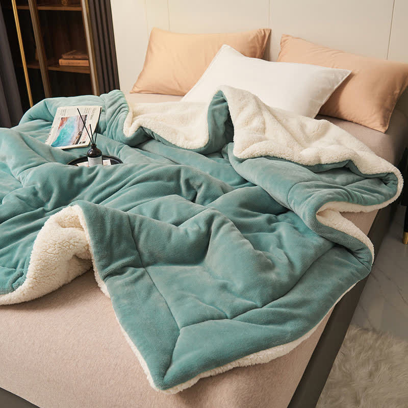 Plush Double Sided Velvet Throw Blanket
