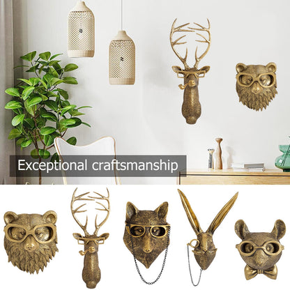 Wildlife Animal Head Wall Art Decor