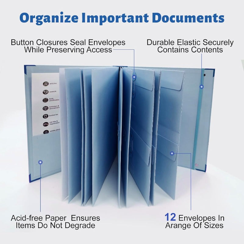 Compact Folding File Organizer Folder