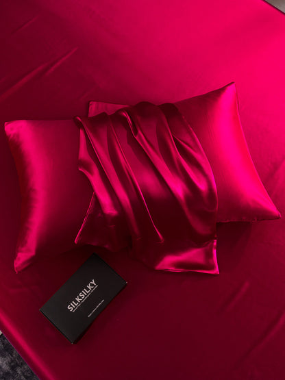 Soft 100% Silk Pillowcase with Hidden Zipper Closure