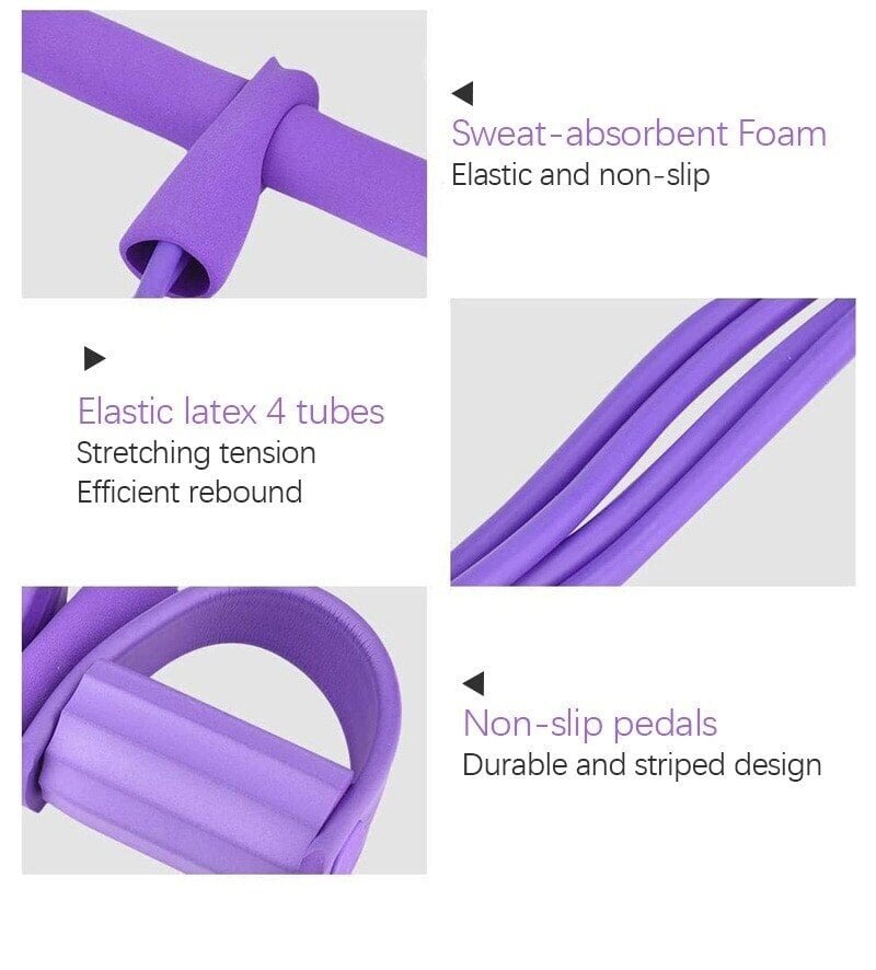 Home Gym Resistance Bands Set with Ankle Strap