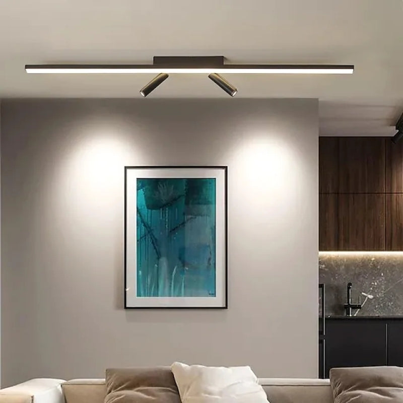 Sleek LED Ceiling Lamp with Adjustable Lighting