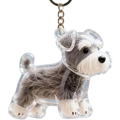 Personalized Pet Hair Memorial Keychain - Fesara