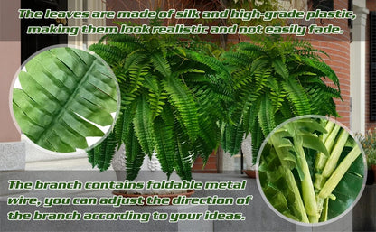 Durable Outdoor Artificial Fern Plant