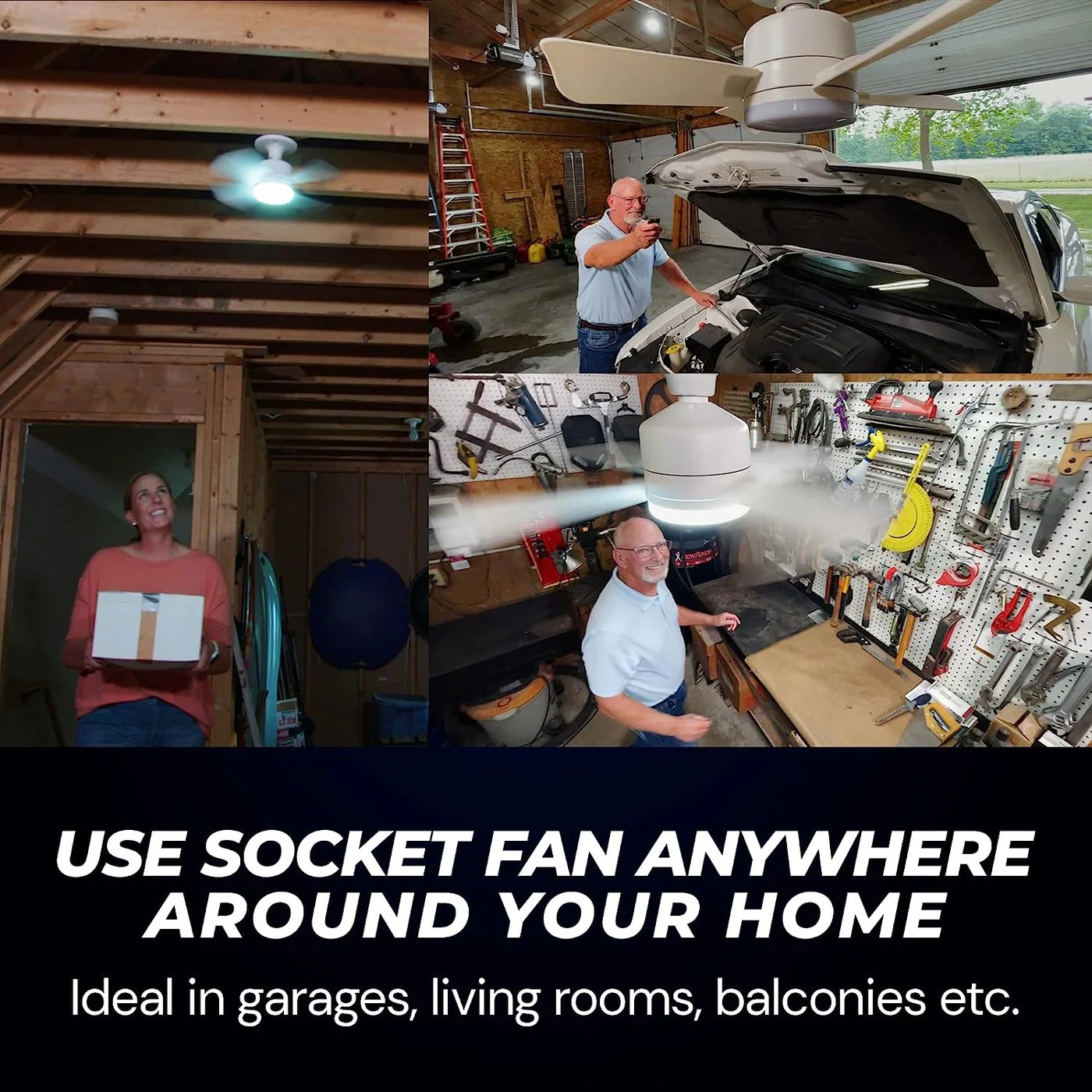 Compact 2-in-1 Ceiling Fan and Light Kit