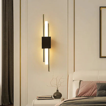 Luxury Black Gold LED Wall Light