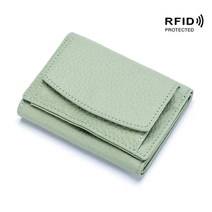 Secure Slim Leather Wallet Card Protector
