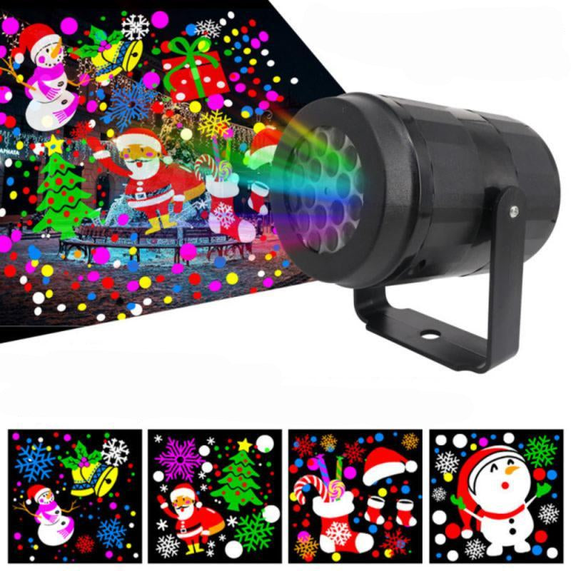 Colorful Outdoor LED Snowflake Projector Light - Fesara