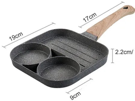 Multi Cooker Pot with 3 Compartments