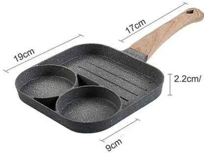 Multi Cooker Pot with 3 Compartments