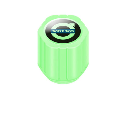 Bright Green LED Tire Valve Caps 20-Pack Universal Fit