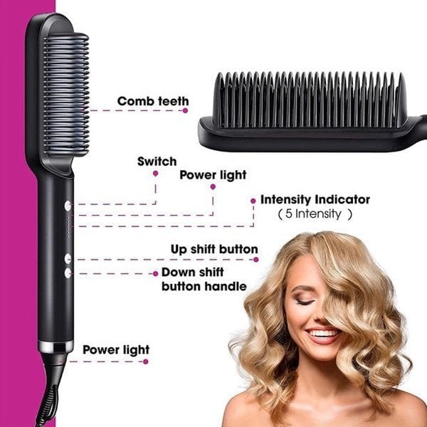 Fesara Ionic Hair Straightening Brush Comb