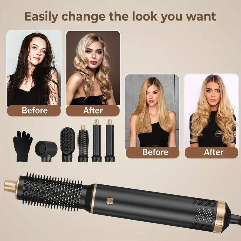 Multi Functional 5 in 1 Hair Styler Kit
