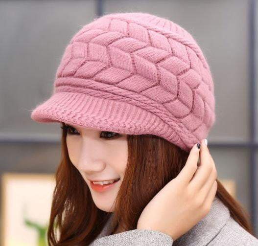 Warm Rabbit Knit Winter Beanie Hats